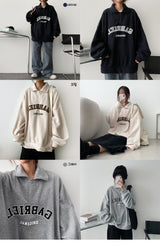 [Fleece] Give Fleece Half Zip-Up Collar Sweatshirt
