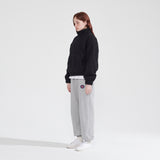 ハイネックダンブルフリーススウェットシャツ/NECK DUMBLE FLEECE SWEATSHIRT_BLACK