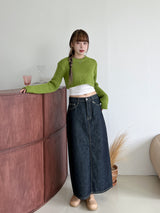 ブロッケンドウロングスカート/no.3429 Broken Dough Long Skirt