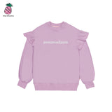 LINE LOGO RUFFLE SWEATSHIRT (3color) (6535237042294)