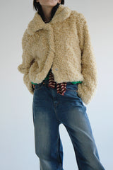 エッグファージャケット/Egg Fur Jacket (2color)