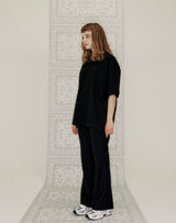 YELLOW TAP OVERSIZED T-SHIRT BLACK (6691422273654)