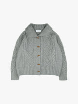 TOGGLE COLLAR CARDIGAN
