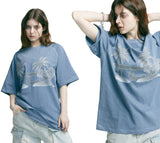 TCP パームツリーピグメントTシャツ