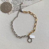 ユニークバーティカルビンテージチャームチェーンブレスレット/gs Unique Vertical Vintage Charm Chain Bracelet