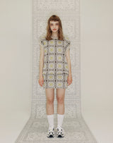 GRANNY SQUARE KNIT MINI SKIRT SAND BEIGE (6691436986486)