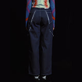 カッティングパネルセミワイドデニムパンツ / CUTTING PANEL SEMI WIDE DENIM PANTS