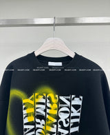 [UNISEX] Heart lettering oversized fit sweatshirt