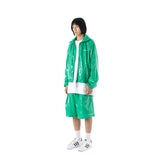Cロゴワンタックサテンショートパンツ / C LOGO ONE TUCK SATIN WIDE SHORT PANTS