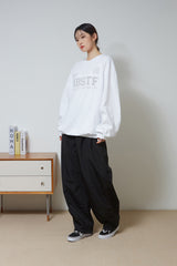 ナイロンロングバルーンパンツ/Nylon Long Balloon Pants (Black)