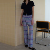チリングバンディングパンツ / CHILLING BANDING PANTS_PURPLE STRIPE