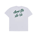 スクリプトロゴプリンティングショートスリーブTシャツ ホワイト