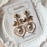 ビンテージローズガーデンピアス / Vintage Rose Garden Piercing - Heart Version
