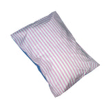 ハーフストライプベッディングカバーセット/half stripe bedding cover set - pink sky blue