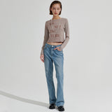 DNDB Long sleeve T-shirt [Melange Brown] (6679682285686)