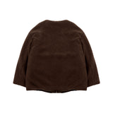 [UNISEX] Reversible Padded Cardigan Coat (Brown) (6656655294582)
