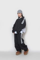 2wayナイロンスェットシャツ / two-way nylon sweatshirt