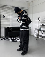 RU Zebra Mohair Round Knitwear (2 colors)