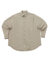 EARTH-COLOR PLEATS SHIRT (Beach Sand) / アースカラープリーツシャツ