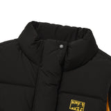 CHERRY CROP STRING DOWN VEST [BLACK]