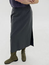 サイドスリットロングスカート / Side slit long skirt (3color)