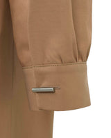 アシンメトリードレープウォータープルーフコート/Asymmetry Draped Waterproof Coat _ Beige