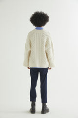 FISHERMAN CARDIGAN IVORY (6613772959862)