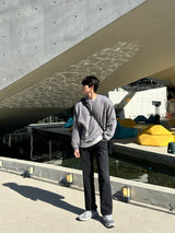 レイヴセミオーバーバルーンスウェットシャツ / Rave Semi-Over Balloon Sweatshirt (8 colors)