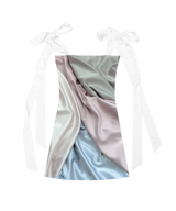 ロングサテンリボンワンピース / LONG SATIN RIBBON DRESS