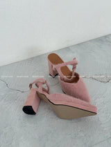 Angora Strap High Heels