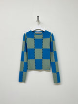 チェックホールニット/CHECK HOLE KNIT