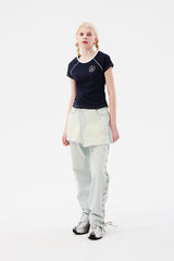 ドゥードゥルチェリーUネックTシャツ / DOODLE CHERRY U NECK T-SHIRT [NAVY]