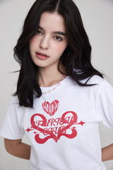 2フューリアスクラブクロップTシャツ / 2 FURIOUS CLUB CROP T-SHIRT WHITE