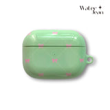ビンテージリボンエアポッズケース / vintage ribbon airpods case (green)