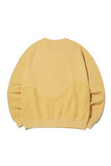 Reverse Bear Patch Crewneck_Canary (6684838854774)