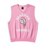 アーチプリンティングベスト/ARCH PRINTING VEST-WASHING PINK