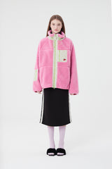 チェリーポケットフリースジャンパー / CHERRY POCKET FLEECE JUMPER [PINK]