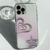 ピンクメタルスターフォーンケース / Pink Metal Star Phone Case