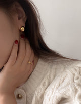 カーブドロップピアス / curve drop earring