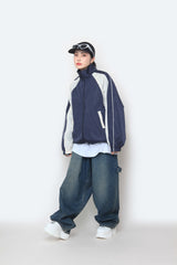 カーペンターオーバーデニムパンツ