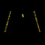 BE TREZ LS TEE - BLACK (GLOW IN THE DARK - YELLOW) (6635581866102)