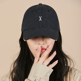 Varzar Logo Over Fit Denim Ball Cap Black