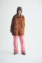 Corduroy Pintuck Band Pants  (pink)