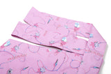 PINK COTTON TIE BELT MINI SKIRT (6624143081590)