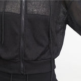 Rant see-through linen zip-up