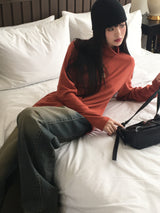 ダットンサイドピンタックウォッシュワイドデニムパンツ