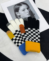 チェスチェックコンビネーショングローブ/MM Chess Check Combination Gloves (2 colors)
