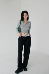 オビカラーマッチングロングスラックス / no.874 obi color matching long slacks (2color)