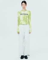 ROMAN TYPO TIEDYE LONG SLEEVE-YELLOW (6680904499318)