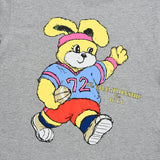 WITTY BUNNY LOOSE FIT GRAPHIC T-SHIRT [MELANGE GRAY]